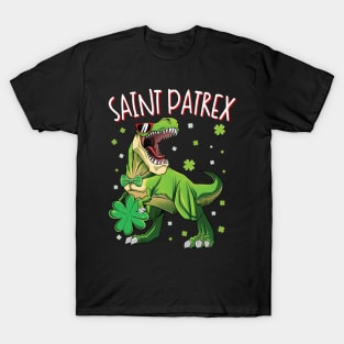 Saint Patrex T rex Dinosaur St Patrick's Day T-Shirt